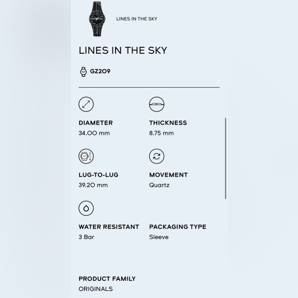 RARE SWATCH ★ Lines in the Sky QUARTZ ★ SWISS MADE ★ NEW YORK CITY ★ - Picture 6 of 6